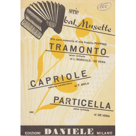 Spartito Music Sheet di `Tramonto, Capriole, Particella` - valzer brillante, mazurca, polca brillante