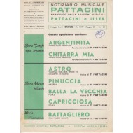 Spartito Music Sheet di `Battagliero, Argentinita, Chitarra mia` - tango argentino, valzer