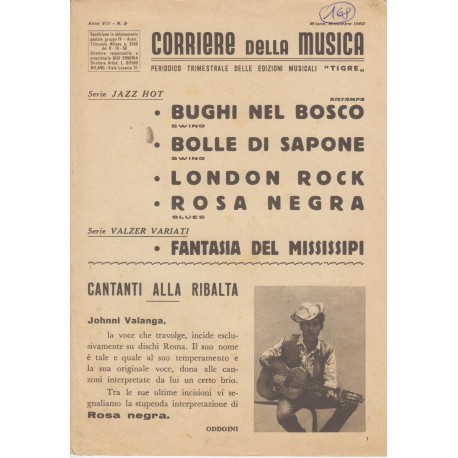 Spartito Music Sheet di `Fantasia del Mississippi, Rosa Negra` - Valzer