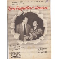 Spartito Music Sheet di `Non t'aspetterò stasera` - Slow