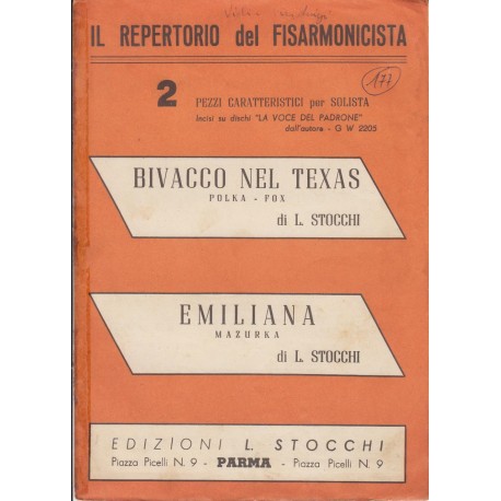 Spartito Music Sheet di `Bivacco nel texas, Emiliana` - Polka , mazurka