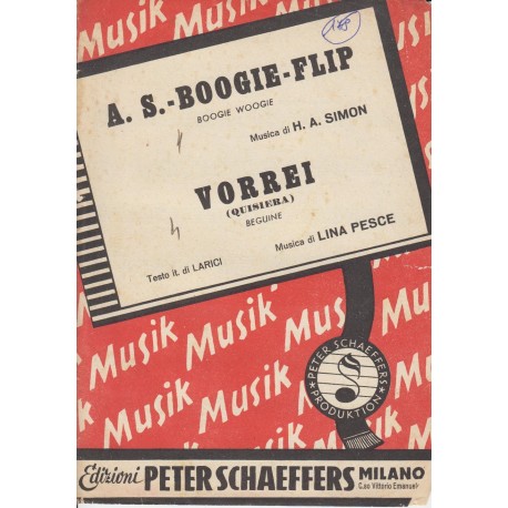 Spartito Music Sheet di `A.S. Boogie Flip, Vorrei` - beguine, boogie woogie