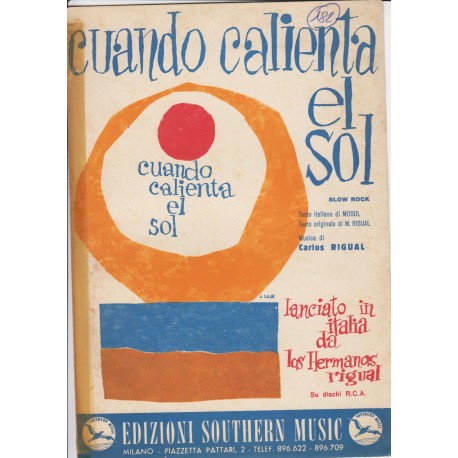Spartito Music Sheet di `Cuando calienta el sol` - Slow